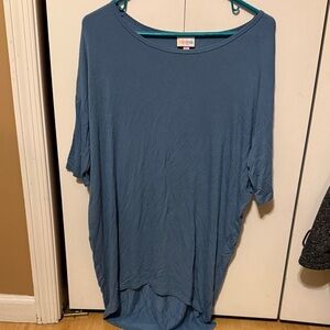 LuLaRoe Blue Short Sleeve Top